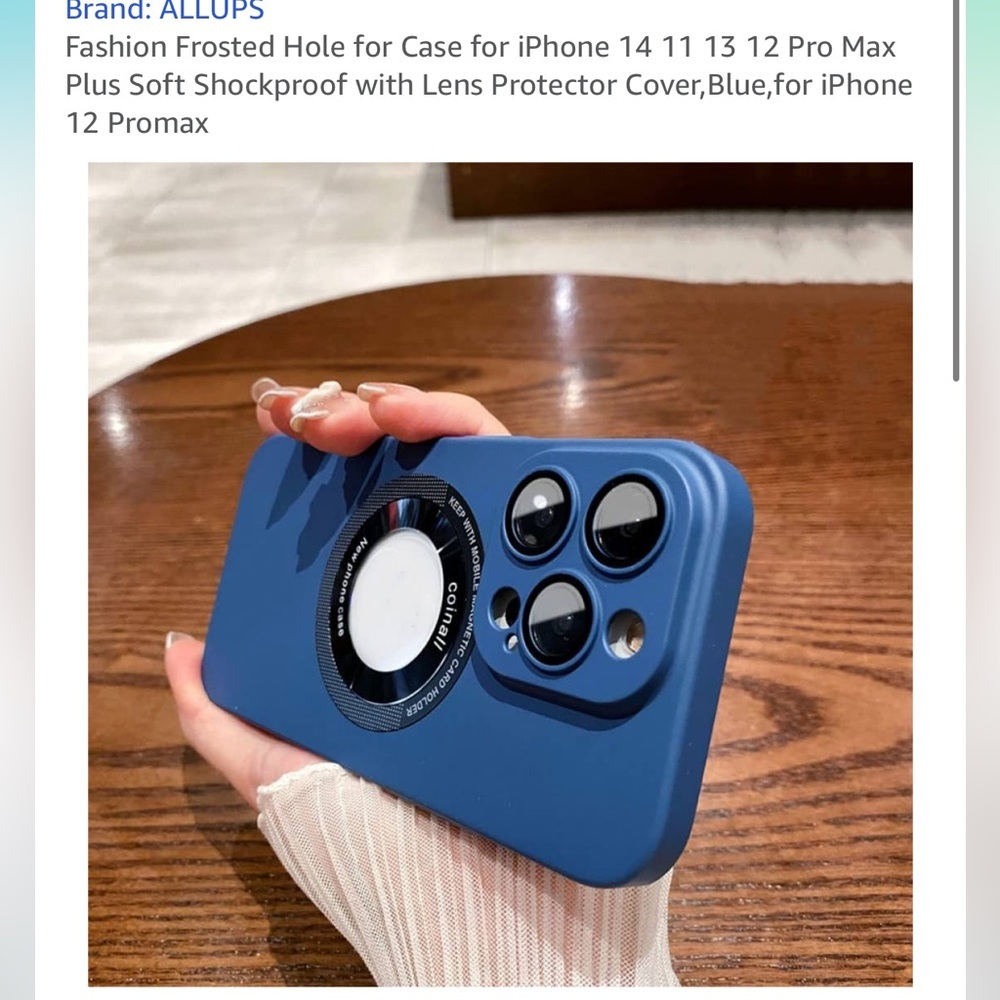 Blue Soft Shockproof Case for iPhone 12 Pro Max